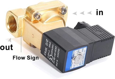 1pcs 2W150-15/2W200-20/2W250-25 Solenoid Switch Water Valve Pilot Normally Closed Fluid Control(2W200-20-B DC24V) in Kuwait