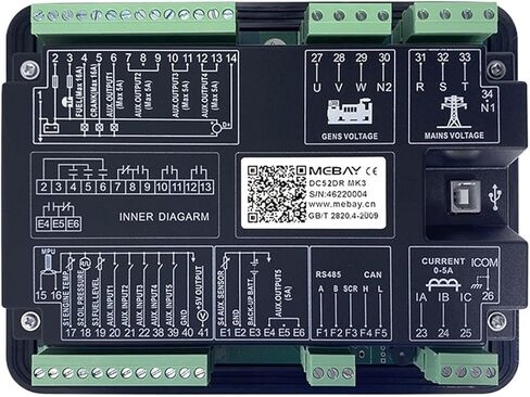 DC52DR MK3 DC50DR Mebay Diesel Generator Set Controller Control Panel with R485 in Kuwait