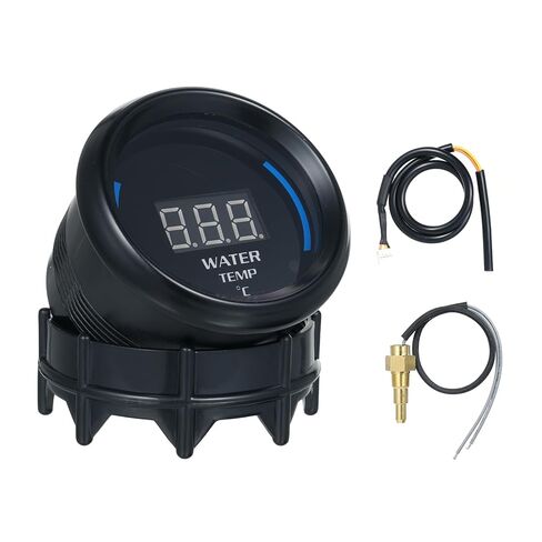 Cosiki Water Temperature Gauge, LED Digital Coolant Temperature Meter, Car Truck Sensor with 20 120C Range, Ideal for Motorcycle SUV in Kuwait