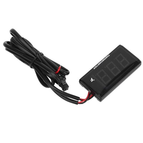 Pongnas Motorcycle Water Temperature, Digital LCD Thermometer with ABS Housing and High Accuracy Sensor, for Universal Racing Scooter Outdoor Riding (Red) in Kuwait