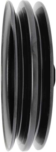 JEGS Power Steering Pulley | for Early GM | Powder Coated Black | Steel | Double Groove | Keyway Type | 5.75in.Diameter | 0.625in.Bore in Kuwait