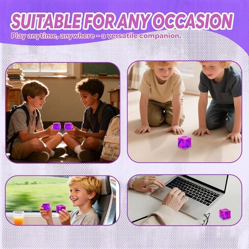 Swirl Maltose Squishy Stress Relief Toys, Marble Squeeze Ice Cube Fidget Toys, Slow Rising Sensory Stress Balls for Anxiety Relief, Durable TPR Calm Down Toys (1Pcs, BluePink, 1.97inch) in Saudi Arabia
