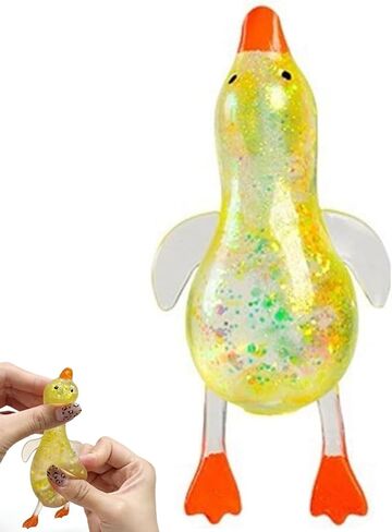 Cute Duck Squishy Sugar Stress Ball,Soft Duck Stress Relief Sugar Ball Toys and Moldable Slow Rise Relaxing Sensory Fidget Stress for Anxiety Relief(Pink) in Saudi Arabia