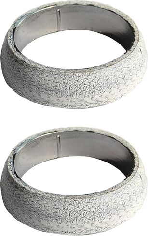 2PCS Exhaust Manifold Gasket, 2.36inch Sealed Exhaust Manifold Gasket, Exhaust Donut Gasket Flange Seal, Universal Replacement for Preventing Leaks Between Exhaust Pipe and Manifold(60MM) in Kuwait