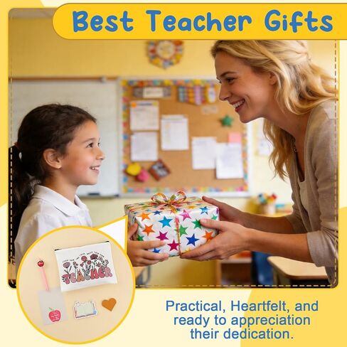 30Pcs Teacher Appreciation Gifts In Bulk With Makeup Bag Pen 50Pcs Stickers Sticky Notes Greeting Card Teacher Appreciation Gifts, Best End Of Year Teachers Gift For Women, Thank You Teachers Supplies in Kuwait