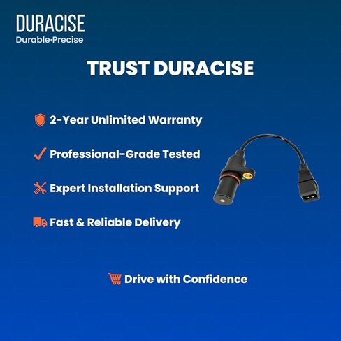 مستشعر موضع العمود المرفقي للمحرك من DURACISE متوافق مع 2006-2011 Hyundai Accent و2006-2011 Kia Rio وRio5 و2006-2010 Dodge Attitude | 1.6 لتر | استبدال # 39180-26900، PC711، 5S11520، 907789 in Kuwait
