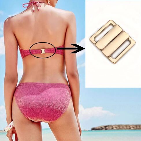 VEVESI 15 مم حمالة صدر معدنية خلفية بخطاف ومشبك لملابس السباحة للعين، ملحقات بديلة لمستلزمات صناعة البراعم in Kuwait