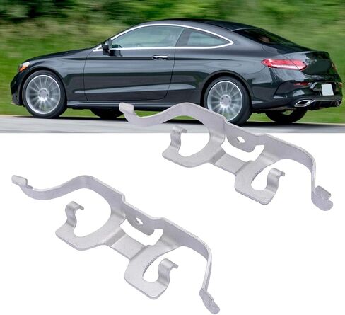 استبدال زنبرك فرامل الفرامل الخلفية المعدنية عالية الأداء forC Class W205 & GLC X253 2014 2021 OE A0009937807 مشابك تثبيت وسادة الخشخيشة in Kuwait