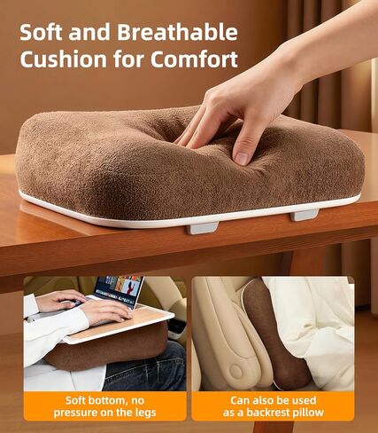 Car Seat Tray Pillow Stand, Laptop Lap Desk with Mouse Pad, Portable Food Tray with Tablet/Kindle Mount Holder, Front/Rear Seat Table for Office/Eating/Reading, Travel Essentials Accessories in Kuwait