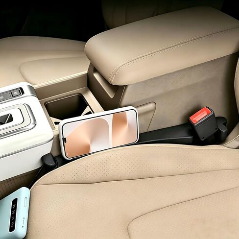 Car Seat Gap Filler with Hook, Seat Gap Filler Organizer Universal Fit Crevice Blocker Plug to Fill Gap Between Seat and Console Stop Things from Dropping 2 Pack in Saudi Arabia