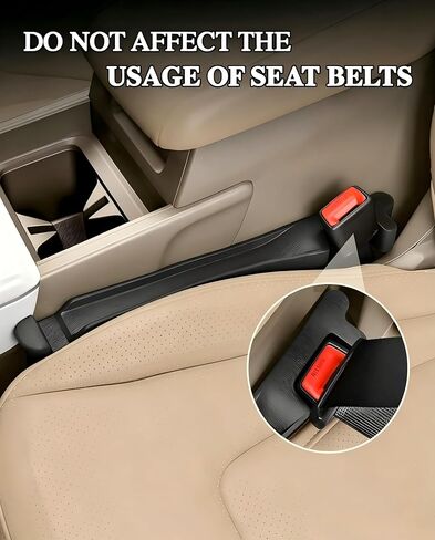 Car Seat Gap Filler with Hook, Seat Gap Filler Organizer Universal Fit Crevice Blocker Plug to Fill Gap Between Seat and Console Stop Things from Dropping 2 Pack in Saudi Arabia