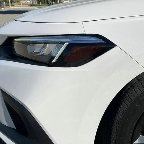 Headlight Side Marker Front Precut Smoke Vinyl Tint Overlays Compatible with Honda Civic Sedan Hatchback EX LX Si Sport Hybrid 2022 2023 2024 2025 in Kuwait