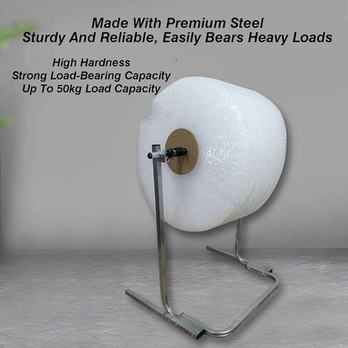 Bubble Wrap Roll Holder and Dispenser Stand with Adjustable Width Baffle for Moving and Shipping in Saudi Arabia