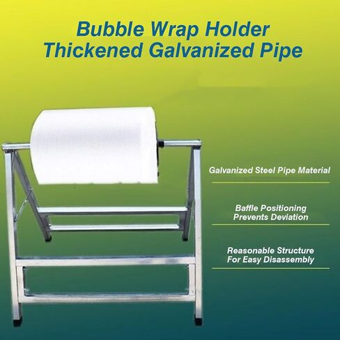 Bubble Wrap Roll Holder for Moving and Shipping, Manual Foam Dispenser with Easy Film Replacement, Supports Heavy Loads in Saudi Arabia