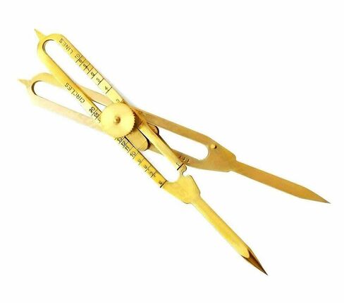 Solid Brass Divider Drafting Proportional Tool 6" Navigational Compass Caliper in Saudi Arabia