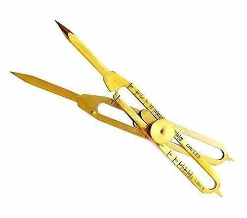 Solid Brass Divider Drafting Proportional Tool 6" Navigational Compass Caliper in Saudi Arabia