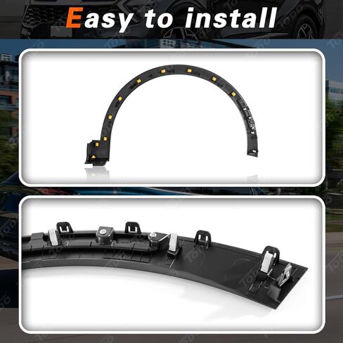 TODO Fender Flare Compatible with 2023 2024 Kia Sportage SX, Front Left Side Wheel Arch Trim Replacement for 87711-DW100, Matte Black ABS Wheel Apron Protector Left Driver Side in Kuwait