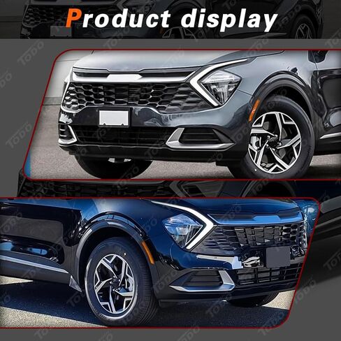 TODO Fender Flare Compatible with 2023 2024 Kia Sportage SX, Front Left Side Wheel Arch Trim Replacement for 87711-DW100, Matte Black ABS Wheel Apron Protector Left Driver Side in Kuwait