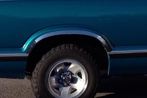 QMI 145020 - Fender Trim Compatible with Chevy S10 Pickup and Blazer also GMC S15 Jimmy Pickup (Half Arch) Mirror Polished Stainless Steel Wide Width Set Of 4 in Saudi Arabia