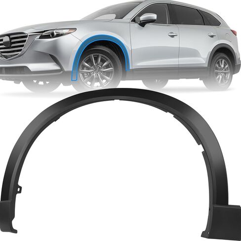 الجانب الخلفي الأيمن من الحاجز متوافق مع Mazda CX-9 2016-2023 استبدال # TK48-51-W50F TK48-51-W50H TK4851W50F TK4851W50H عجلة الركاب الخلفية قوس الحاجز صب in Kuwait