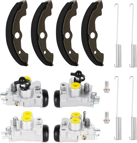 Front Brake Wheel Cylinders & Shoes Kit for Honda Fourtrax Foreman 400 TRX400FW (1999-2003), Foreman 450 TRX450 FE/FM (1998-2004), Left & Right ATV Replacement Set, 45330-HN0-A01 in Kuwait