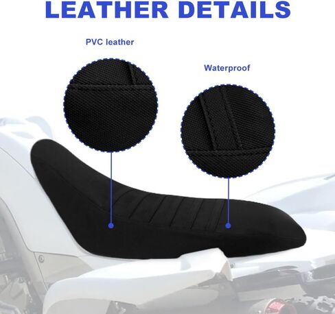 غطاء مقعد شريطي مانع للانزلاق مناسب لـ Raptor 700 700R 2006-2024 غطاء وسادة مقعد جلد ناعم مقاوم للماء in Kuwait