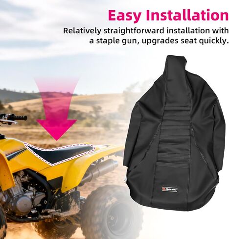 MOTOQUEEN for Suzuki LTZ 400 Z400 2003-2008 ATV Seat Cover Seat Protector - Black in Kuwait
