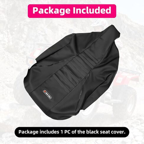MOTOQUEEN for Suzuki LTZ 400 Z400 2003-2008 ATV Seat Cover Seat Protector - Black in Kuwait