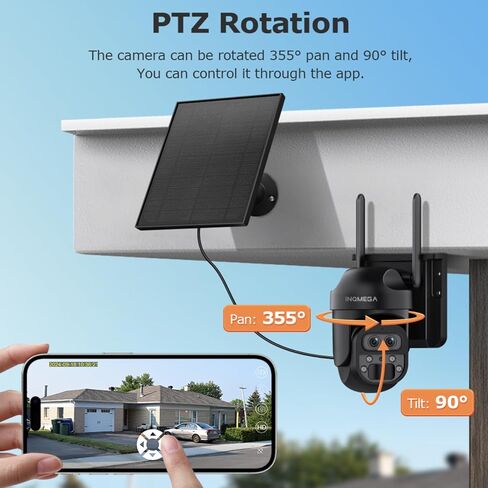 INQMEGA Security Camera for Home,Pet Dog Camera with Monitor 1080P Indoor Baby/Elder/Nanny Camera with Phone App,360°Smart 2.8-inch Screen,1080P HD Video in Saudi Arabia