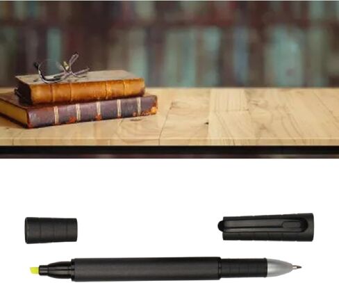 4 Pcs Dual Tip Highlighter and Gel Pen Set Yellow Marker Black Ink Pen for Journaling Note Taking Studying Office Supplies in Saudi Arabia