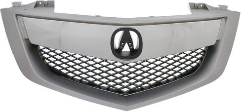 Garage-Pro Grille Compatible with 2010-2013 Acura MDX Painted Silver Shell and Insert with Upper Bar with Technology Package Model in Kuwait