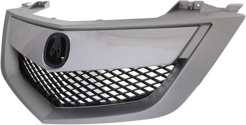 Garage-Pro Grille Compatible with 2010-2013 Acura MDX Painted Silver Shell and Insert with Upper Bar with Technology Package Model in Kuwait