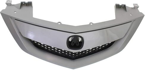 Garage-Pro Grille Compatible with 2010-2013 Acura MDX Painted Silver Shell and Insert with Upper Bar with Technology Package Model in Kuwait