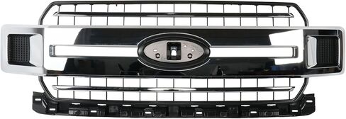 Chrome Front Bumper Radiator Grille Grill Compatible with 2018 2019 2020 F-150 F150 JL3Z-8200-EA ABS Plastic in Saudi Arabia