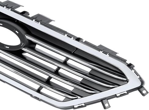 ALMULOO Front Upper Grill Compatible with 2015-2017 Hyundai Sonata Plastic(ABS) Chrome Grille Replacement for 86350-C2000 HY1200174 in Kuwait