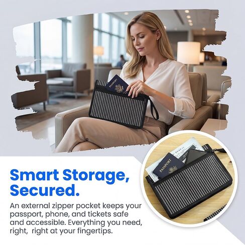 A5 Notebook Cover with Zipper & Handle, Canvas Book Sleeve for 6.1" x 8.66" Notebooks, Planner Cover Case with Pocket, Portable Book Pouch Organizer, 180° Lay-Flat Design in Kuwait