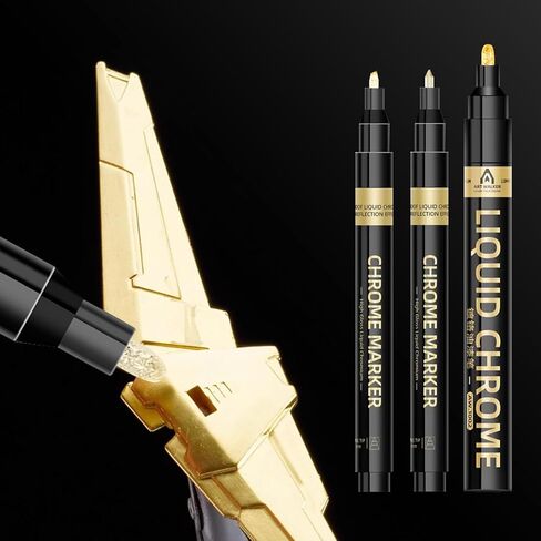 Golden Tombstone Marker Pen 3pcs, Waterproof Stone Repair Paint Pen, Strong Coverage, Fade Resistant, Ideal for Restoring Faded Memorial Inscriptions and Tombstone Lettering（Gold） in Saudi Arabia