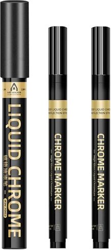 Golden Tombstone Marker Pen 3pcs, Waterproof Stone Repair Paint Pen, Strong Coverage, Fade Resistant, Ideal for Restoring Faded Memorial Inscriptions and Tombstone Lettering（Gold） in Saudi Arabia