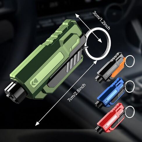 8PCS Car Window Breaker Seatbelt Cutter, Portable 2 in 1 Seatbelt Cutter and Window Glass Breaker Keychain Emergency Escape Tool for Cars (8 PCS) in Saudi Arabia