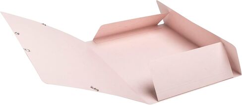 Exacompta - Ref 55270E - Pack of 4 Skandi Elastic folders - 3 Flap Pockets - in Glossy Card 400 g/m2 - Size 24 x 32 cm for A4 documents - Assorted Colours in Kuwait