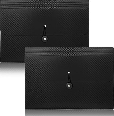 2pcs Expanding File Folders,13 Pockets Accordion File Organizer Document Organizer with Elastic Buckles Closure,A4 Paper Document Organizer for Home School Office in Kuwait