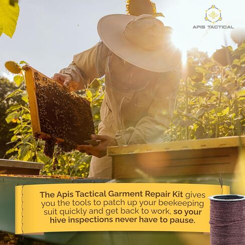 Garment Repair Kit & Sewing Supplies for Beekeepers - Sewing Kit for Adults - Portable Sewing Kit for Beekeeping - Sewing Repair Kit in Saudi Arabia