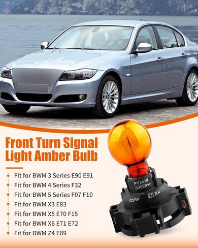 مصباح إشارة الانعطاف الأمامي مناسب لسيارات BMW 3 Series E90 E91 4 Series F32 5 Series F07 F10 X3 E83 X5 E70 F15 X6 E71 E72 Z4 E89، استبدال مصباح المؤشر الكهرماني 07119905468 in Saudi Arabia