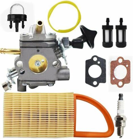 مجموعة مكربن ​​منفاخ أوراق YAEGER لـ Stihl BR500 BR600 BR550 معدات منفاخ الظهر فلتر الهواء جوانات خط الوقود مجموعة لمبة التمهيدي in Kuwait
