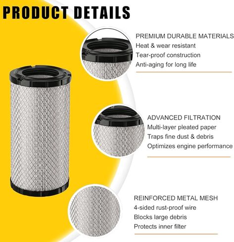 2 Pack 715900394 Air Filter Replacement for Can-Am Defender Traxter HD5 HD8 HD7 HD9 HD10 Maverick Sport/Trail 1000 700 800 800R Commander 700,Replaces AF25890-2 CM-8016 in Saudi Arabia