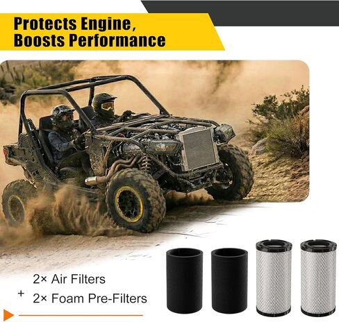 2 Pack 715900394 Air Filter Replacement for Can-Am Defender Traxter HD5 HD8 HD7 HD9 HD10 Maverick Sport/Trail 1000 700 800 800R Commander 700,Replaces AF25890-2 CM-8016 in Saudi Arabia
