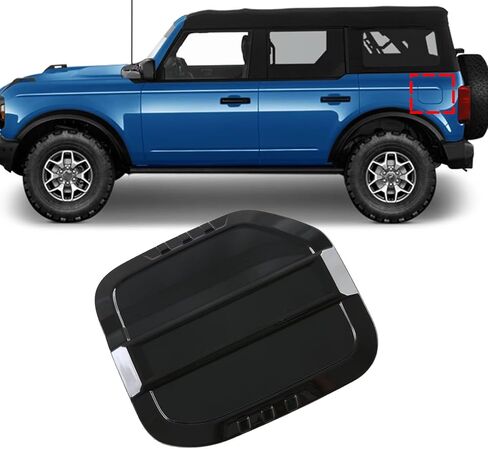 Fuel Tank Cover, Compatible for Ford Bronco 2024 2025 Accessories Oil Cap Gas Cover Trim Sticker Carbon Fiber Print (Carbon Fiber) in Saudi Arabia