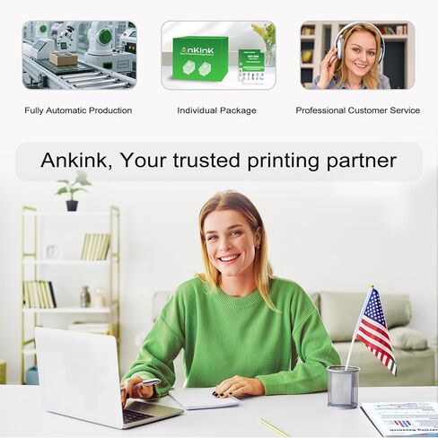 Ankink 68XL 68e Ink Cartridges Black 2 Pack Replacement for HP 68 XL HP68 Work for 6100e 6500e Printers for Envy 6152e 6155e 6552e 6555e 6558e 6110e 6110r 6120e 6130e 6131e 6132e 6165e 6520e 6530e in Kuwait