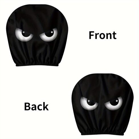 2pcs Car Headrest Covers | Suitable for All Vehicle Models, No-Fill Design, Easy Installation, Ideal for Car Decor, Travel, Daily Commute, Halloween, Christmas, Thanksgiving in Kuwait