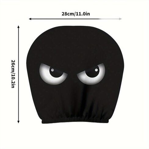 2pcs Car Headrest Covers | Suitable for All Vehicle Models, No-Fill Design, Easy Installation, Ideal for Car Decor, Travel, Daily Commute, Halloween, Christmas, Thanksgiving in Kuwait
